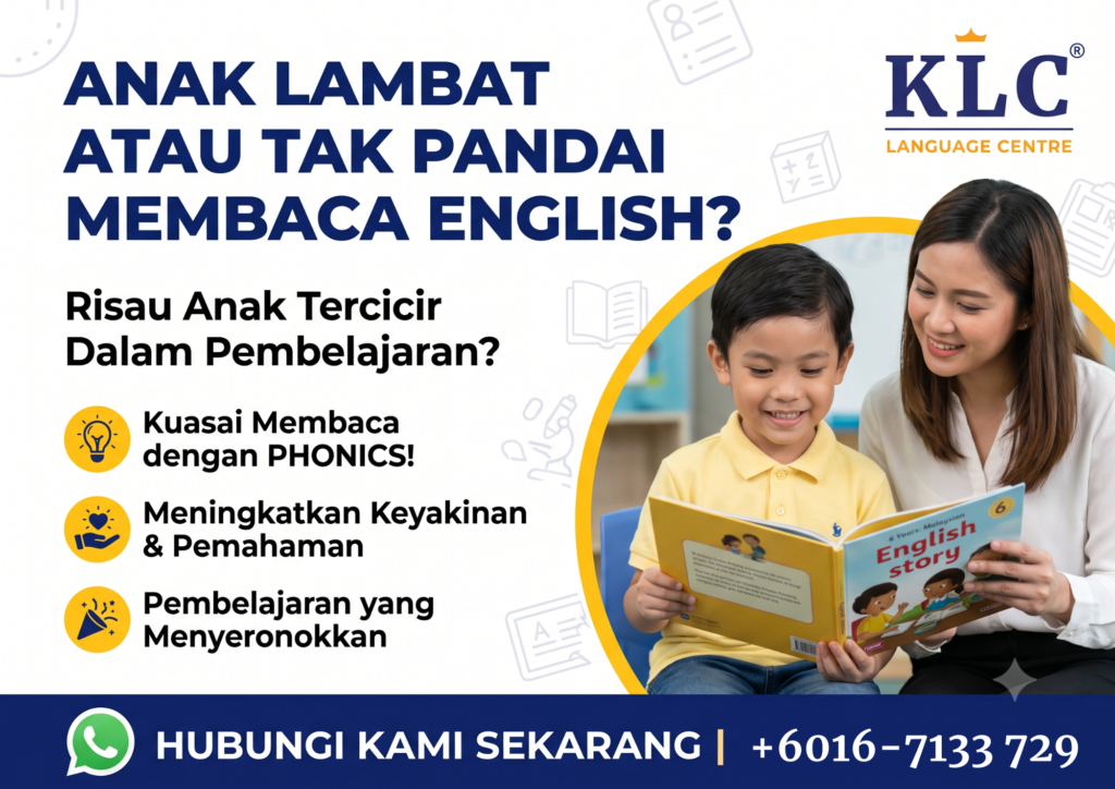 Anak Lambat Atau Tak Pandai Membaca English?