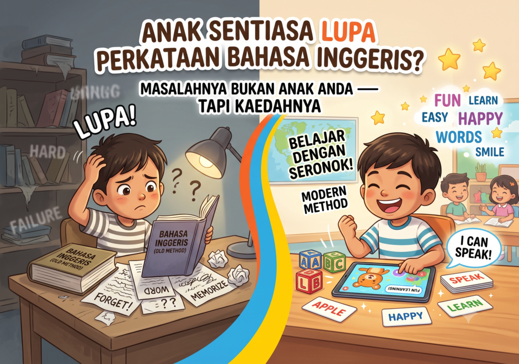 Anak Sentiasa Lupa Perkataan Bahasa Inggeris?