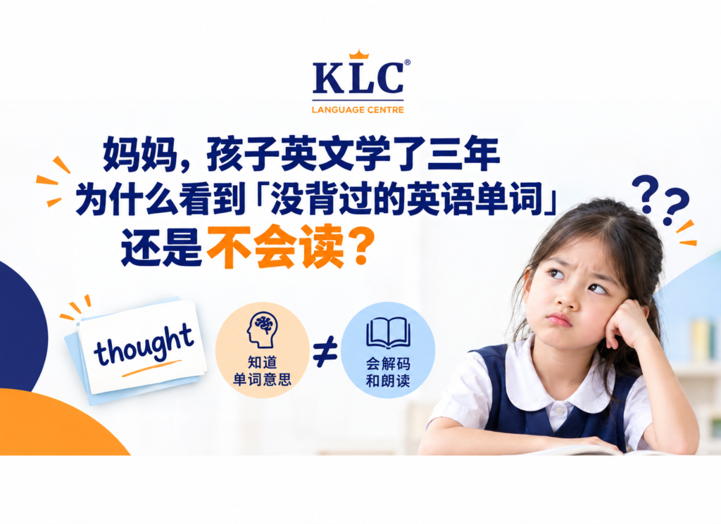 妈妈，孩子已经上了小学 为什么看到「没背过的英语单词」， 还是不会读？
