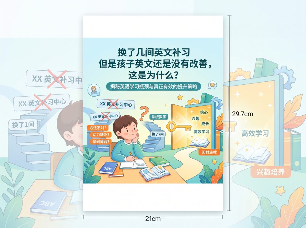 换了几间英文补习但是孩子英文还是没有改善，这是为什么？
