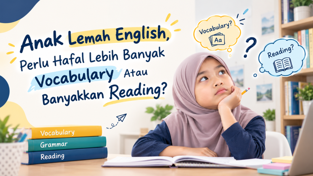 Anak Lemah English, Perlu Hafal Lebih Banyak Vocabulary Atau Banyakkan Reading?